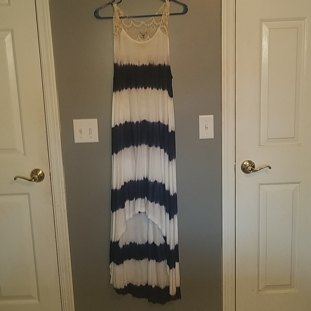 Brand new maxi dress, navy blue size large